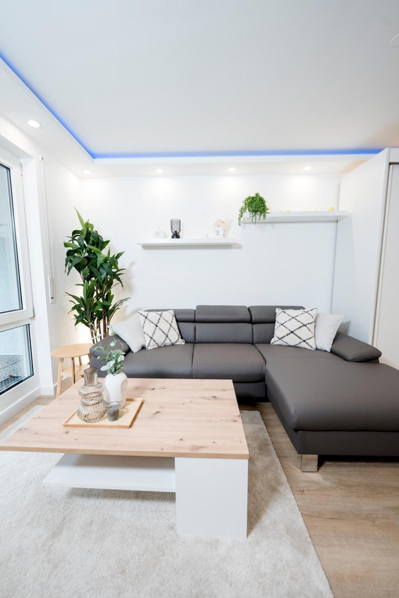 Bellabene Modernes Studio Apartment In Zentraler Lage Mit Terrasse, Parkplatz, Smarttv 普福尔茨海姆 外观 照片